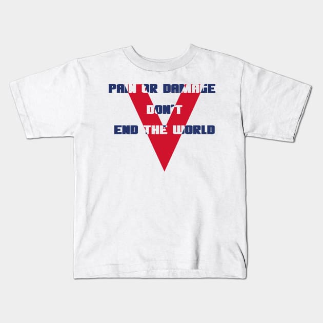 VE day - WW2 Victory in Europe anniversary quote Kids T-Shirt by Xagta